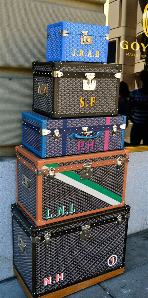 goyard trunk jungle cruise|goyard trunk bag.